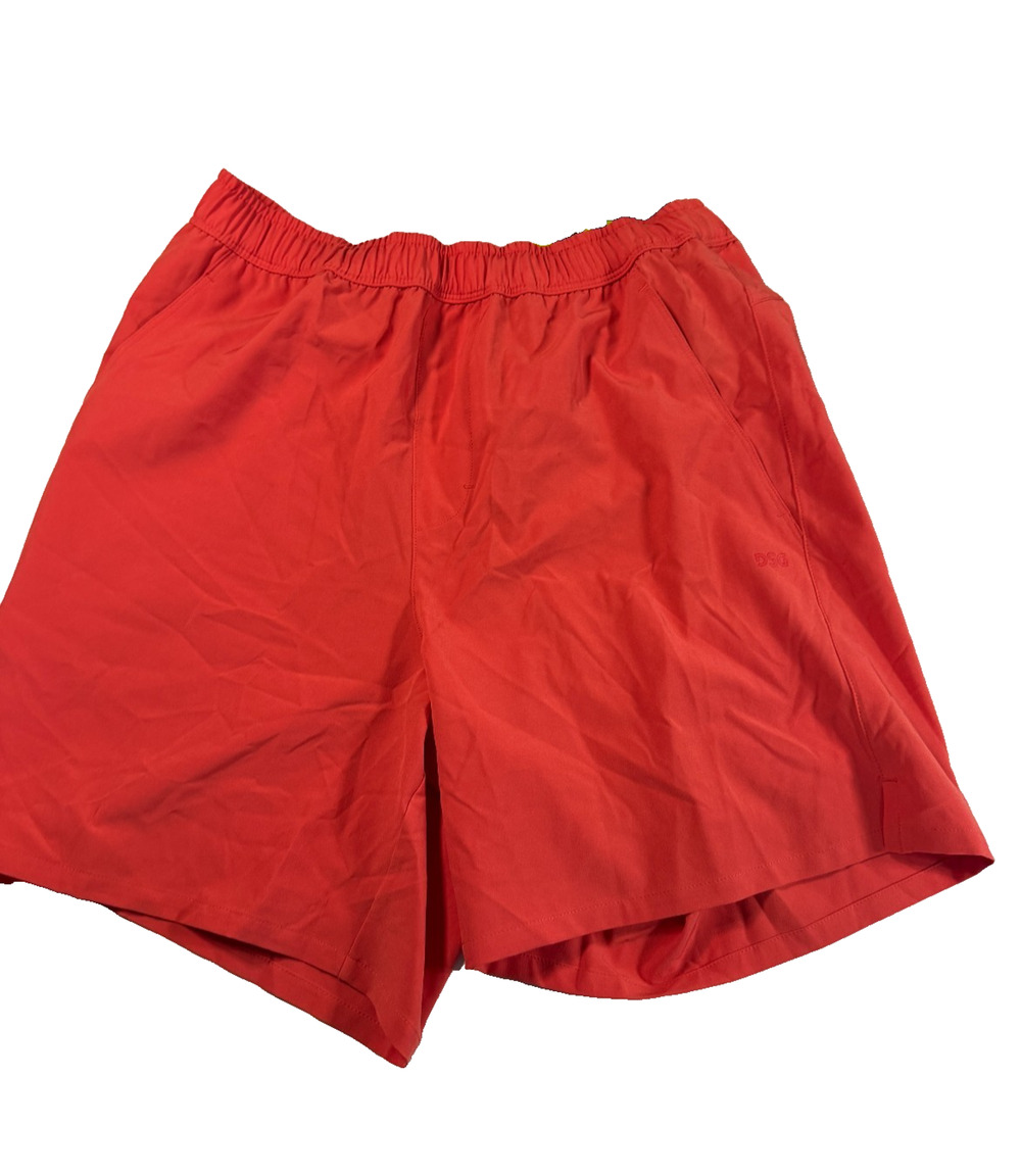 DSG Men's 6" Agility Woven Athletic Running Gym Shorts Size Small Red Sun NWT